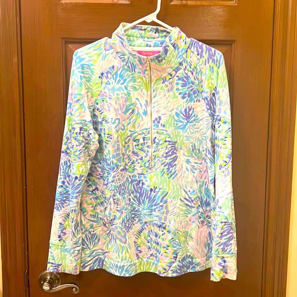 Lilly Pulitzer half zip sweater
